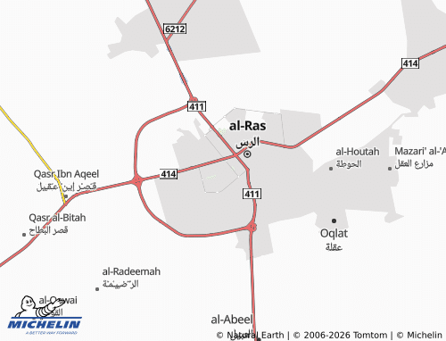 MICHELIN-Landkarte al-Rawdah - ViaMichelin