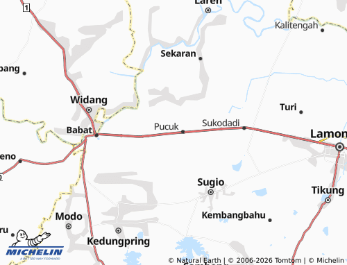 Mapa MICHELIN Tritunggal - ViaMichelin
