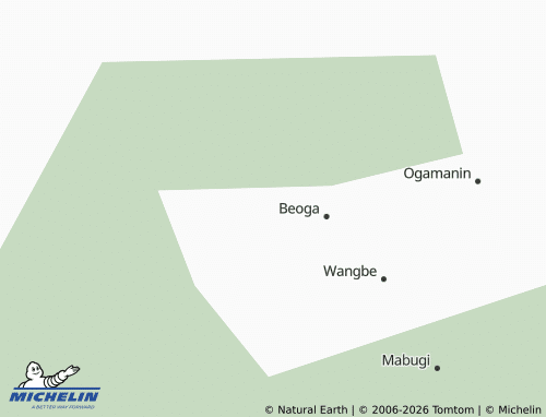 MICHELIN Mugulip map - ViaMichelin