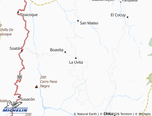 Carte MICHELIN La Uvita - ViaMichelin