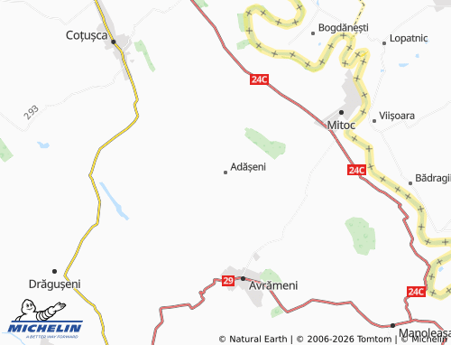 Mappa MICHELIN Adășeni - ViaMichelin