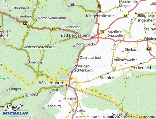 MICHELIN Oberotterbach map - ViaMichelin