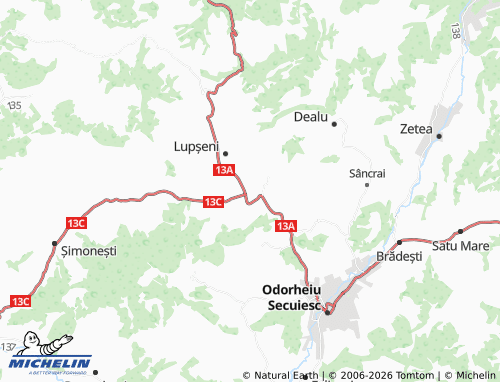 Mapa MICHELIN Bisericani - ViaMichelin