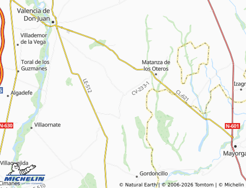 Carte MICHELIN Castilfalé - ViaMichelin