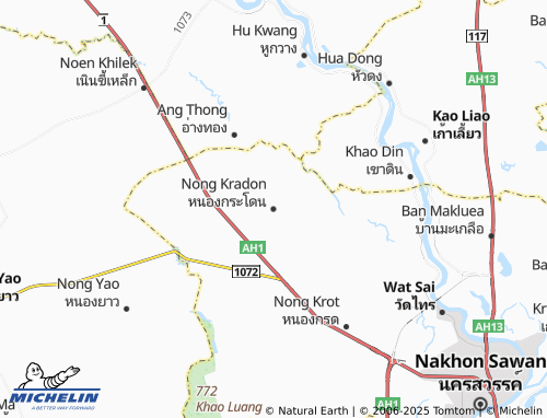MICHELIN Nong Kradon map - ViaMichelin