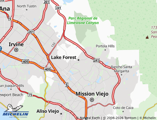 MICHELIN Lake Forest map - ViaMichelin