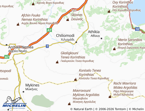 MICHELIN Klenia map - ViaMichelin