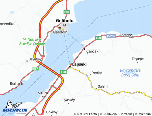 Mappa MICHELIN Dalyan - ViaMichelin