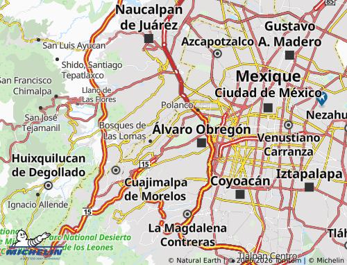 Mappa MICHELIN Lomas de Chapultepec - ViaMichelin