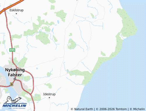 MICHELIN Eget map - ViaMichelin