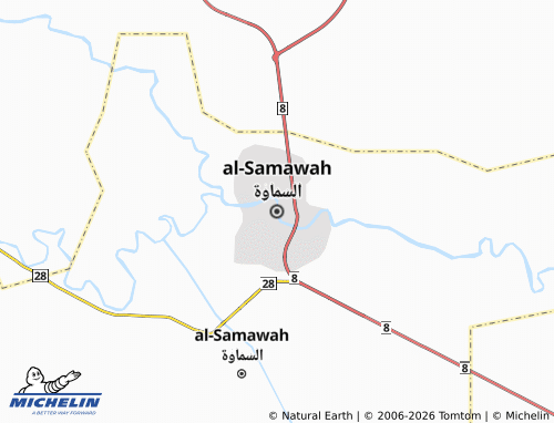 Mapa MICHELIN al-Samawah - ViaMichelin