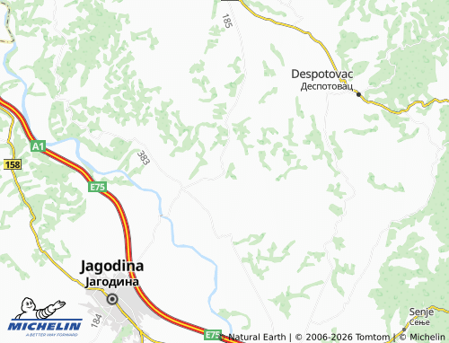 Mapa MICHELIN Dražmirovac - ViaMichelin