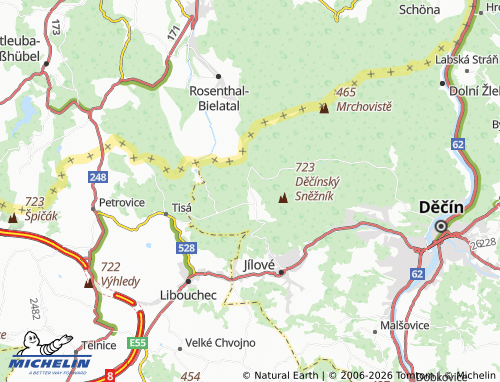 Mapa MICHELIN Sněžník - ViaMichelin
