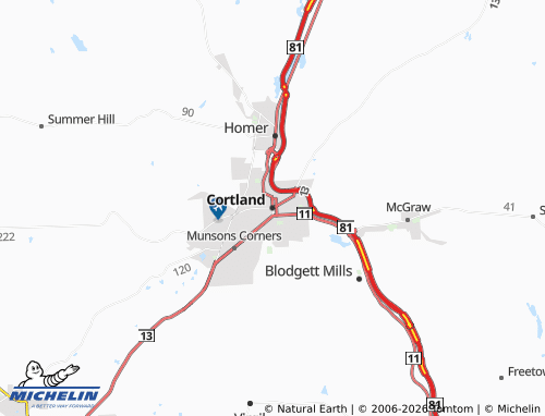 Mapa MICHELIN Cortland - ViaMichelin