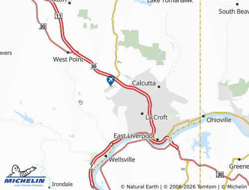 Mappa MICHELIN Glenmoor - ViaMichelin