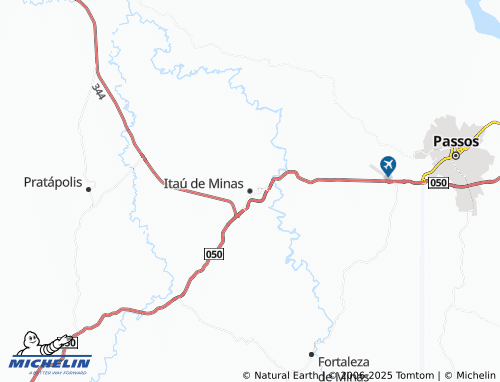 MICHELIN Itaú de Minas map - ViaMichelin