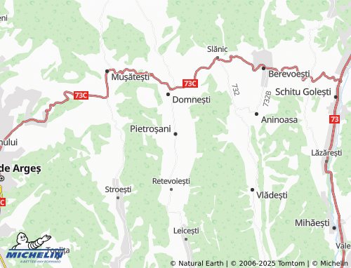 MICHELIN Pietroșani map - ViaMichelin