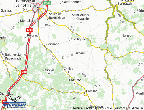 Mapa MICHELIN Berneuil - ViaMichelin