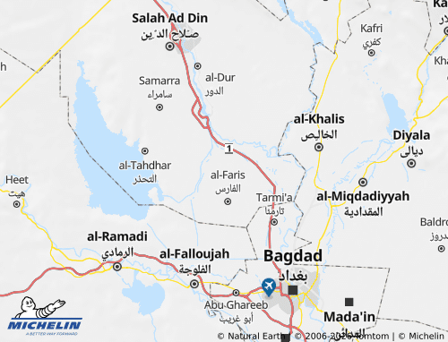 MICHELIN Balad map - ViaMichelin