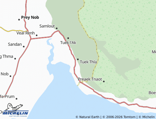Carte MICHELIN Tuek Thla - ViaMichelin