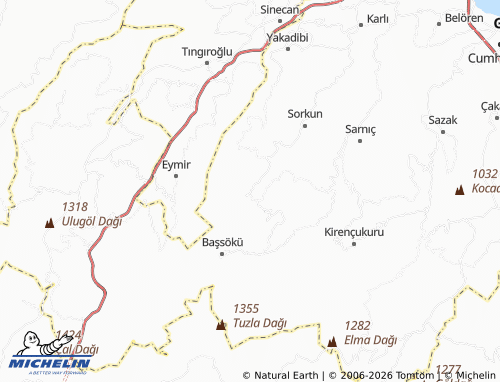 Mappa MICHELIN Güzelyurt - ViaMichelin