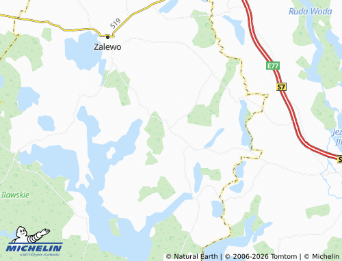 MICHELIN Śliwa map - ViaMichelin