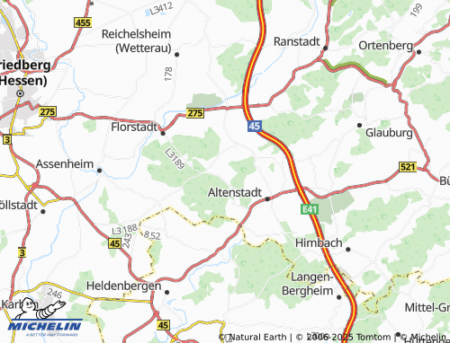 MICHELIN-Landkarte Oppelshausen - ViaMichelin