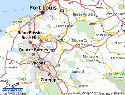 MICHELIN Dagotière map - ViaMichelin