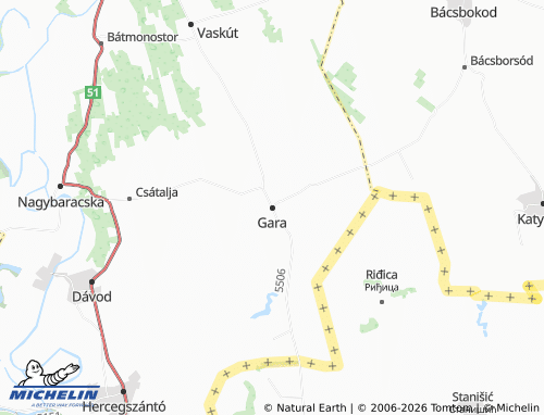 Mapa MICHELIN Gara - ViaMichelin