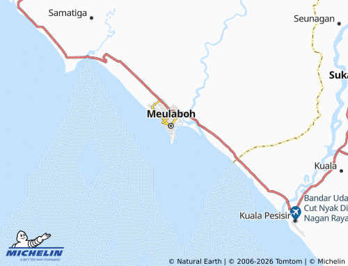 MICHELIN Pasar Aceh map - ViaMichelin