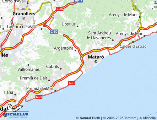 MICHELIN Madà map - ViaMichelin