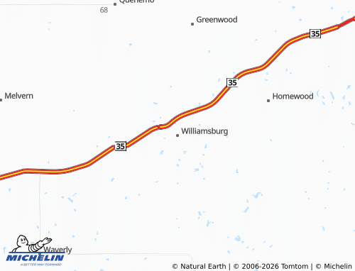 Mapa MICHELIN Williamsburg - ViaMichelin