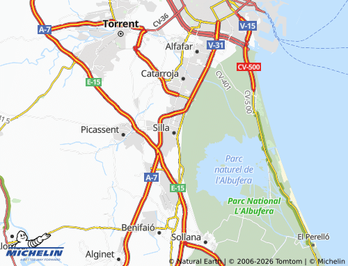 Mappa MICHELIN Silla - ViaMichelin