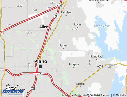 Mapa MICHELIN Parker - ViaMichelin