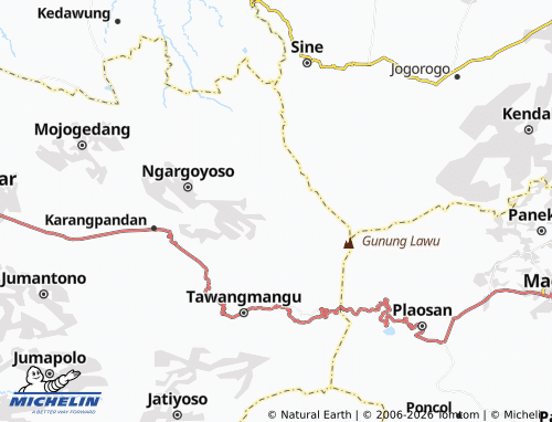 Mapa MICHELIN Segorogunung - ViaMichelin