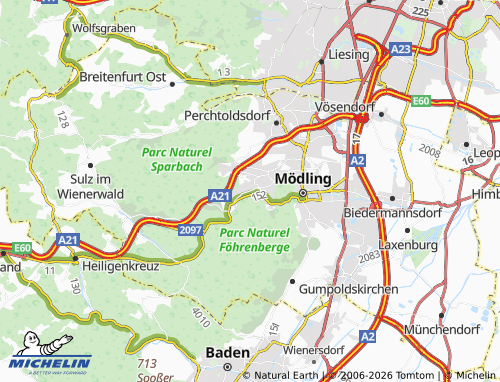 MICHELIN-Landkarte Hinterbrühl - ViaMichelin