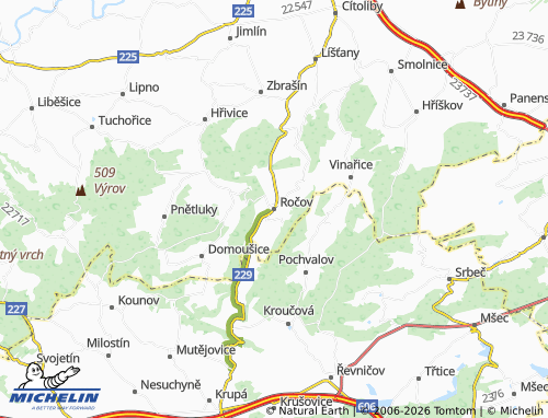 Mappa MICHELIN Ročov - ViaMichelin
