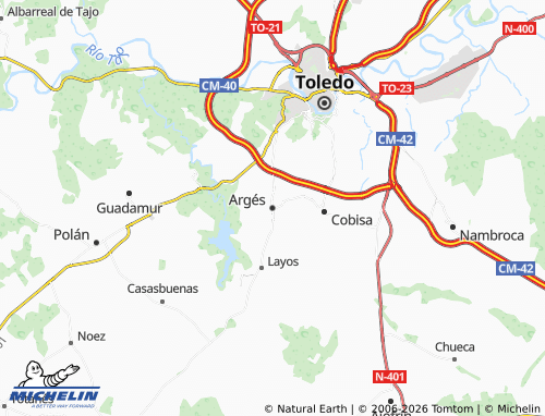 MICHELIN Argés map - ViaMichelin