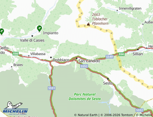 Mappa MICHELIN San Candido - ViaMichelin