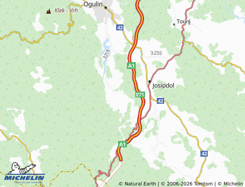 Mapa MICHELIN Grdići - ViaMichelin