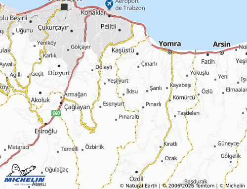 MICHELIN İkisu map - ViaMichelin