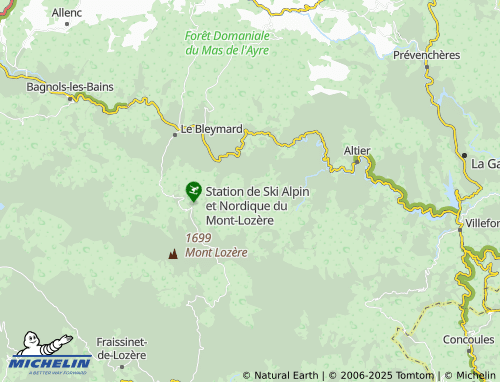 MICHELIN Cubiérettes map - ViaMichelin