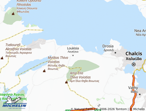 MICHELIN Loukisia map - ViaMichelin