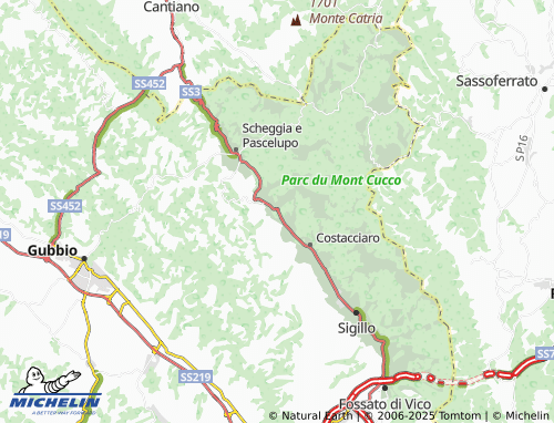 MICHELIN Villa Col dei Canali map - ViaMichelin