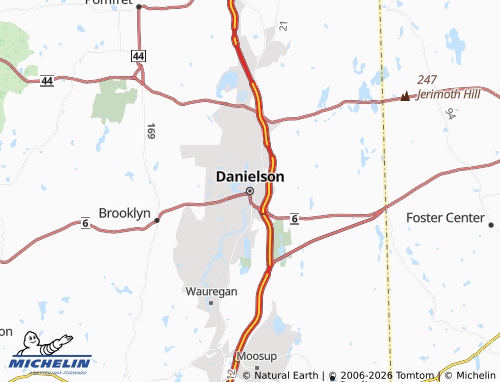 Carte MICHELIN Danielson - ViaMichelin