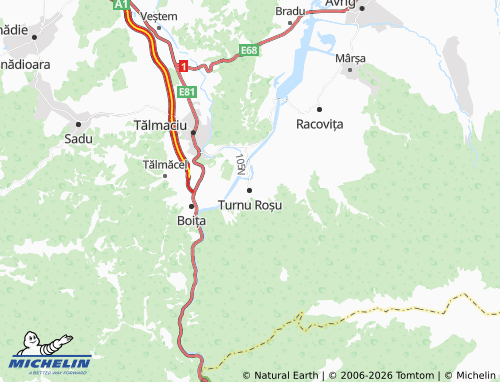 Mapa MICHELIN Turnu Roșu - ViaMichelin