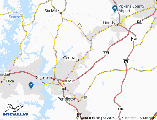 Carte MICHELIN Central - ViaMichelin