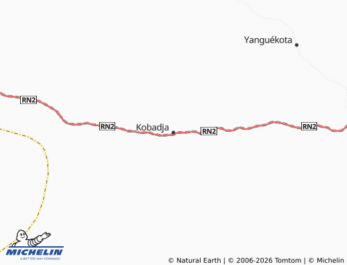 Mappa MICHELIN Kobadja - ViaMichelin