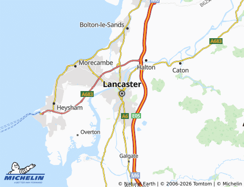 Carte MICHELIN Lancaster - ViaMichelin