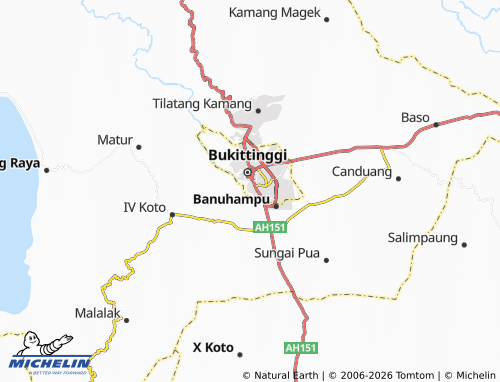 Mapa MICHELIN Belakang Balok - ViaMichelin